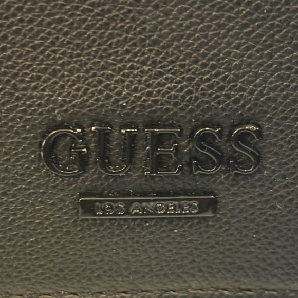 Guess Black Faux Leather‎ Flap Crossbody Bag Los Angeles - Picture 2 of 7